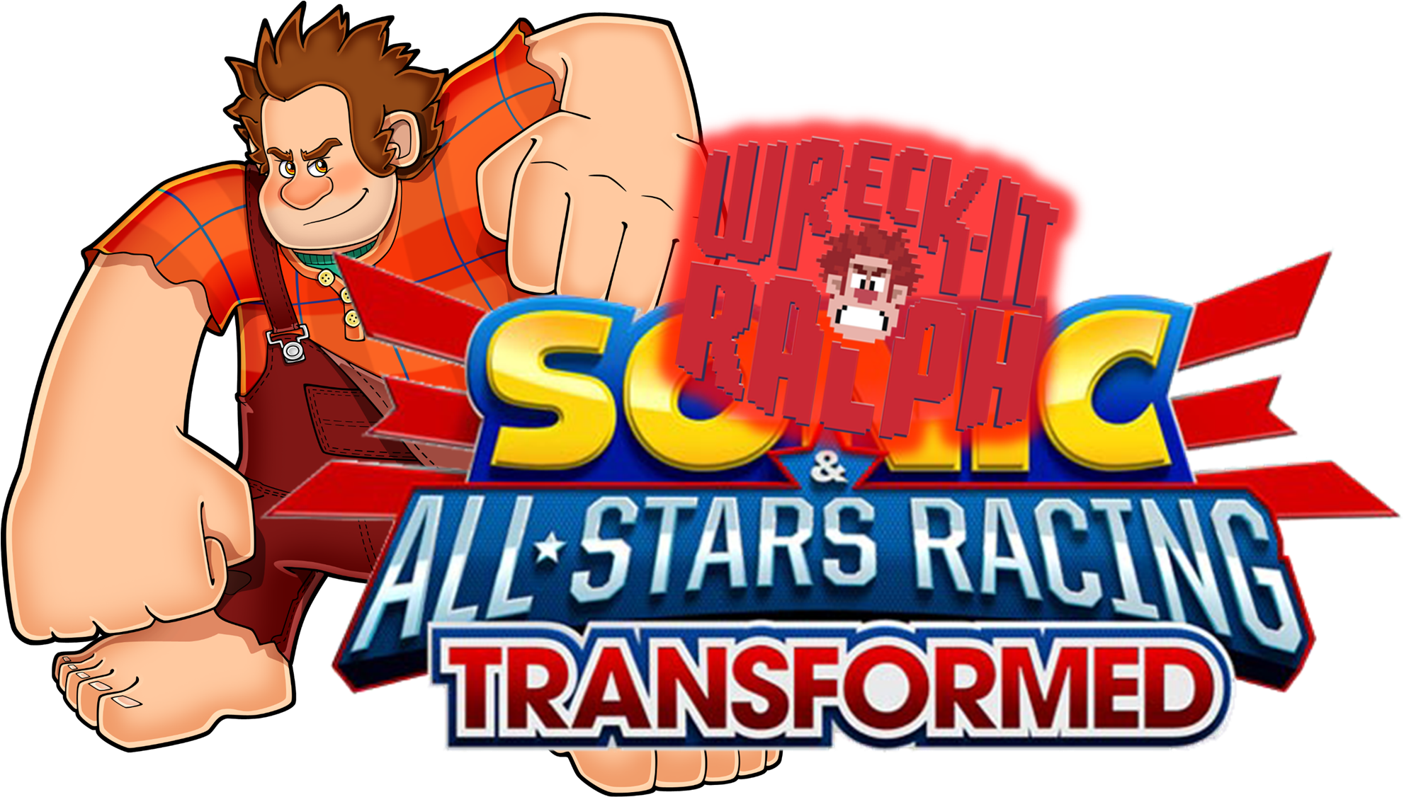 Wreck It Ralph All Stars Racing Transformed Logo By - Sonic All Stars Racing Transformed (2000x1125)