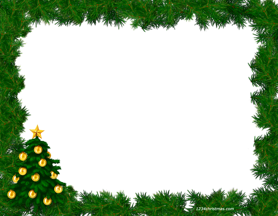 Webcam Border For Christmas - Christmas Frame Free (900x700)