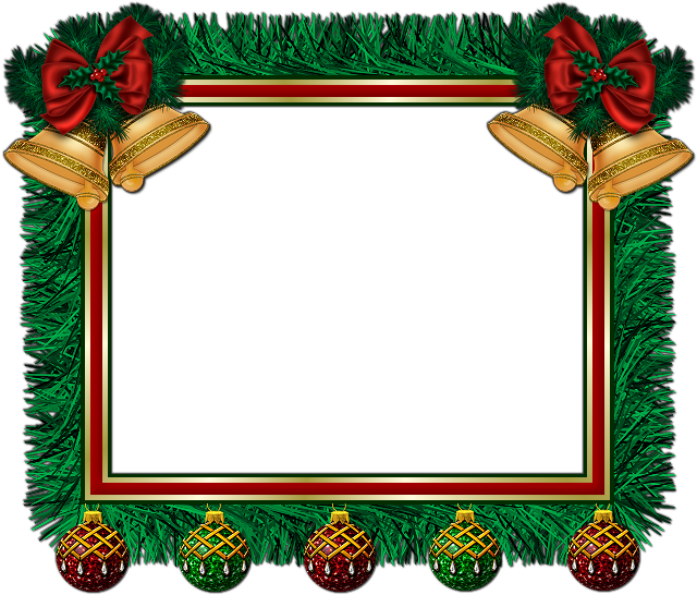 Xmas Frame Clip Art Image - Picture Frame (650x551)