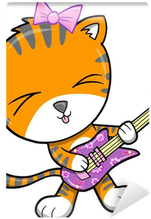 Rock Star Tiger Vector Illustration Wall Mural • Pixers® - Rock Star (400x400)