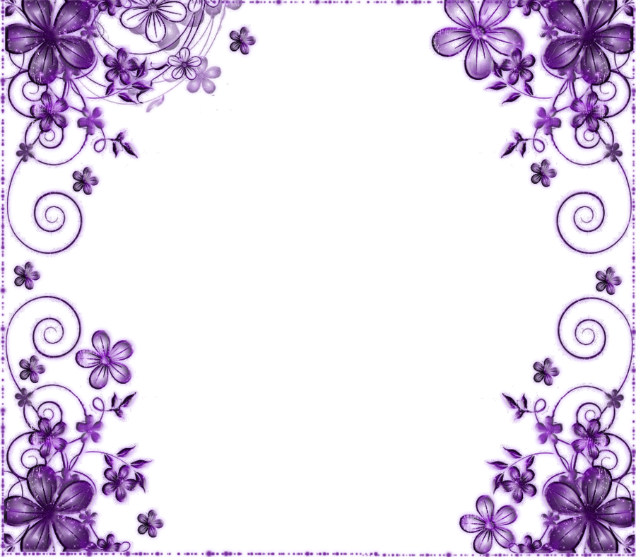 Purple Flower Wallpaper Border Weddingdressincom - Wedding Invitation Border Design (900x788)