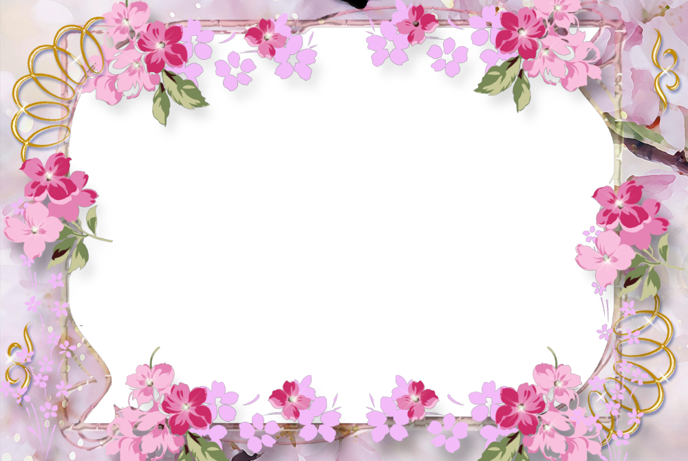 Marcos Para Fotos Con Flores Cartoon Flowers And Butterflies 1000x671 Png Clipart Download
