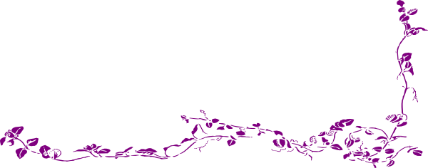 Purple Flower Clipart Wallpaper Borders - Great Canadian Poems For The Aged [book] (600x236)