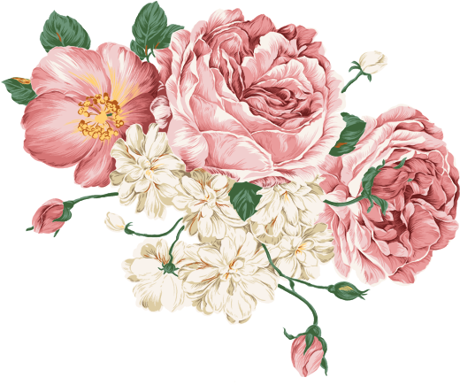 Tumblr Flower Png Drawing - Lucky Flower Wall Stickers Art Decal Home Decor (550x446)