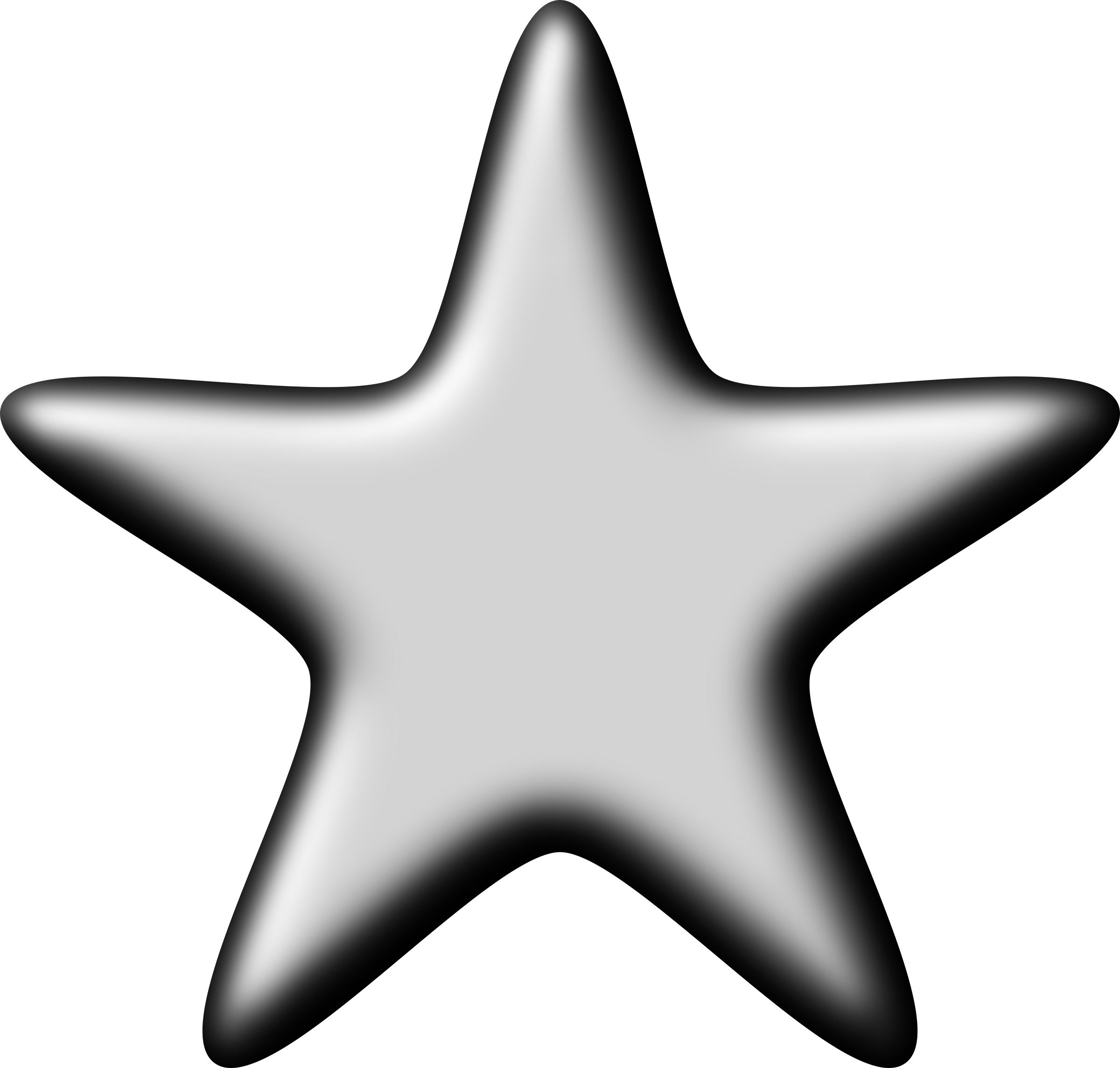 3d Silver Star - Silver Star (2400x2288)