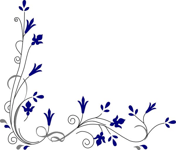 Rustic Wedding Border Clipart - Flower Corner Vector Png (600x512)