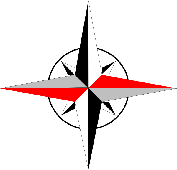 South Clipart East Clipart - North East South West Compass (600x577)