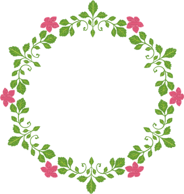 Flower Oval Frame Png Flower Circle Frame, Circle Frame - Circle Flower Frame Png (380x400)