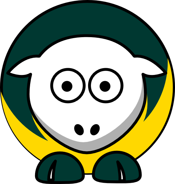 Sheep Oakland Athletics Team Colors Clip Art At Clker - Cal State Fullerton Titans (564x594)