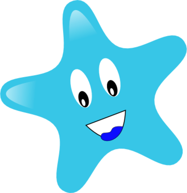 Smiley - Star With Face Png (600x619)