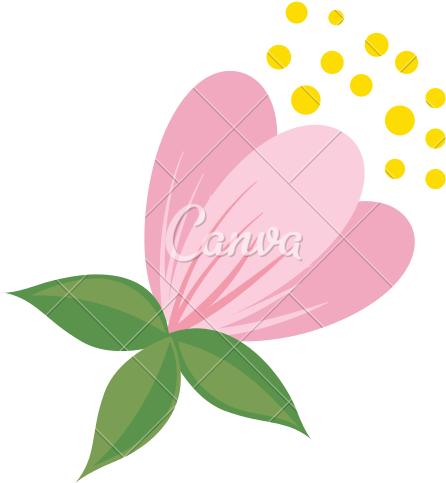 Spring Flower Vector Illustration - Butterfly (550x550)