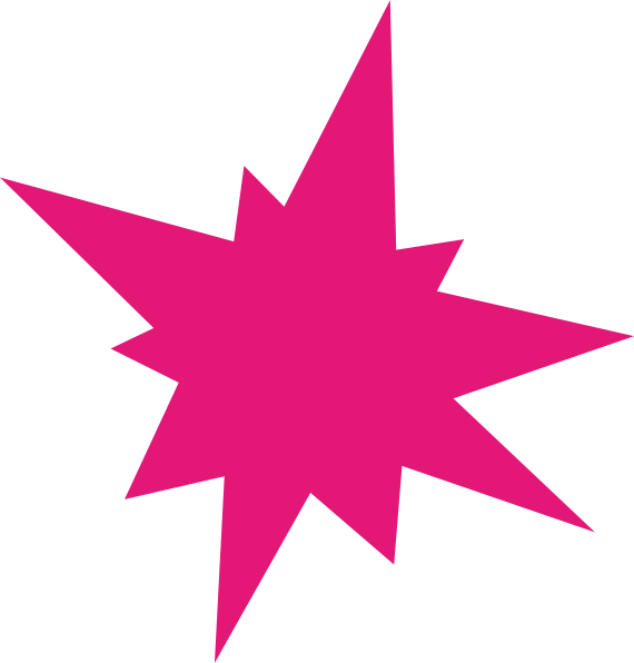 Pink Burst Clipart (570x596)