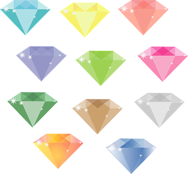 Diamond Gems Jewellery Stone Diamond Diamo - Simple Diamond Clipart (369x340)