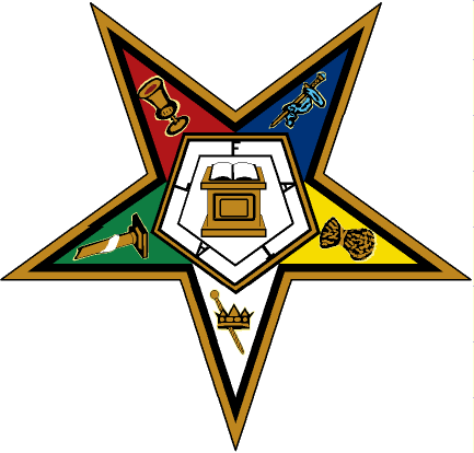 Order Of The Eastern Star Star - Oes Order Of The Eastern Star (433x414)