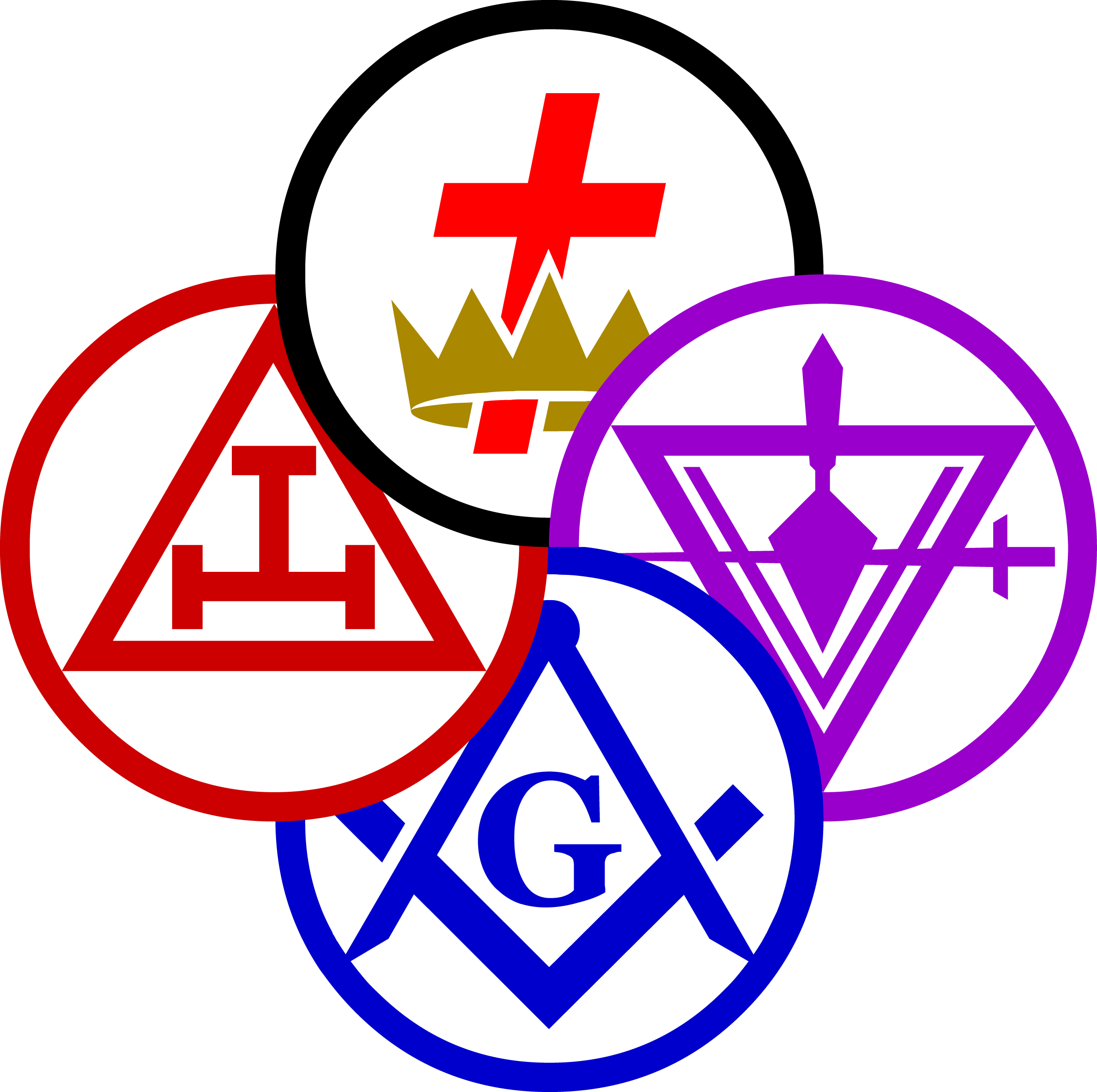 York Rite - Masons York Rite Symbols (2484x2473)