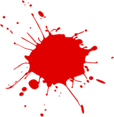Blood Splatter Psd, Free Vector - Paint Splatter (388x400)