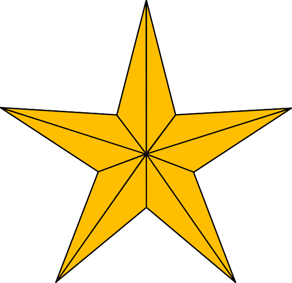 Star Gold Mb Clip Art At Clker - Gold Star With Smiley Face (600x580)