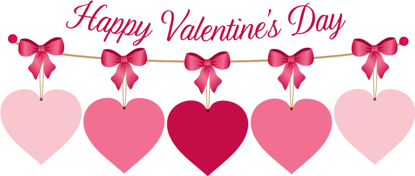 Valentines Day Clipart For Kids Valentine Week - Happy Valentine Day 2018 (845x366)