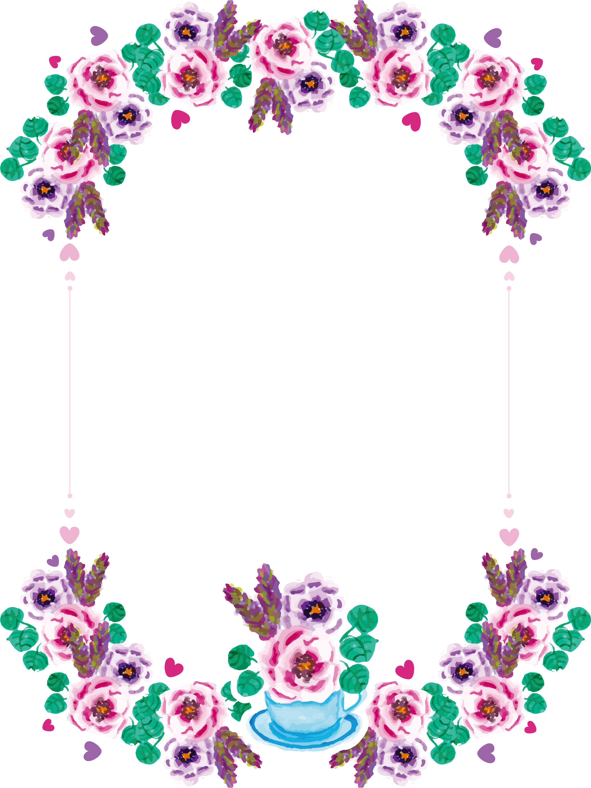 Wedding Invitation Floral Design Convite - Wedding Invitation Floral Design Convite (2263x3017)