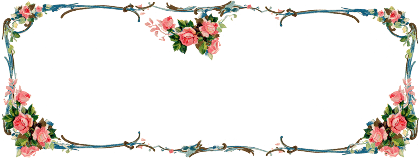 Rose Clipart Banner - Facebook Banner Frame (850x320)