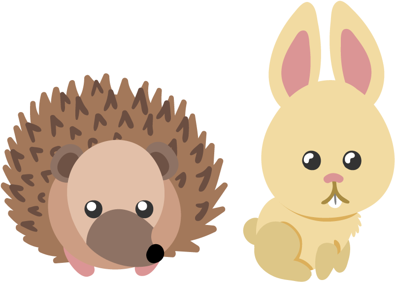 Hedgehog Rabbit Cartoon Scalable Vector Graphics - Hedgehog Rabbit Cartoon Scalable Vector Graphics (842x595)