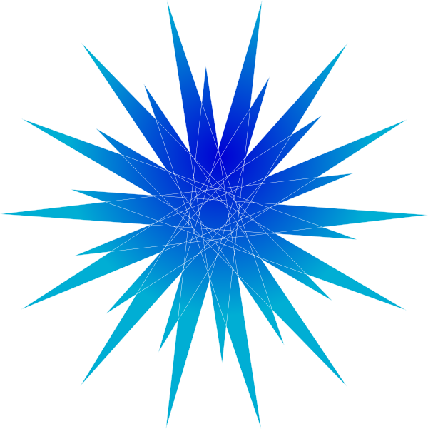Blue Star Clip Art (600x601)