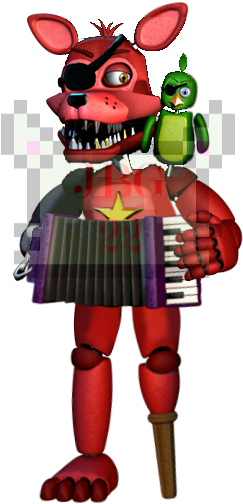 Rockstar Foxy Mugshot Edit By Jadebladegamer22 - Rockstar Foxy Minecraft Skin (279x511)