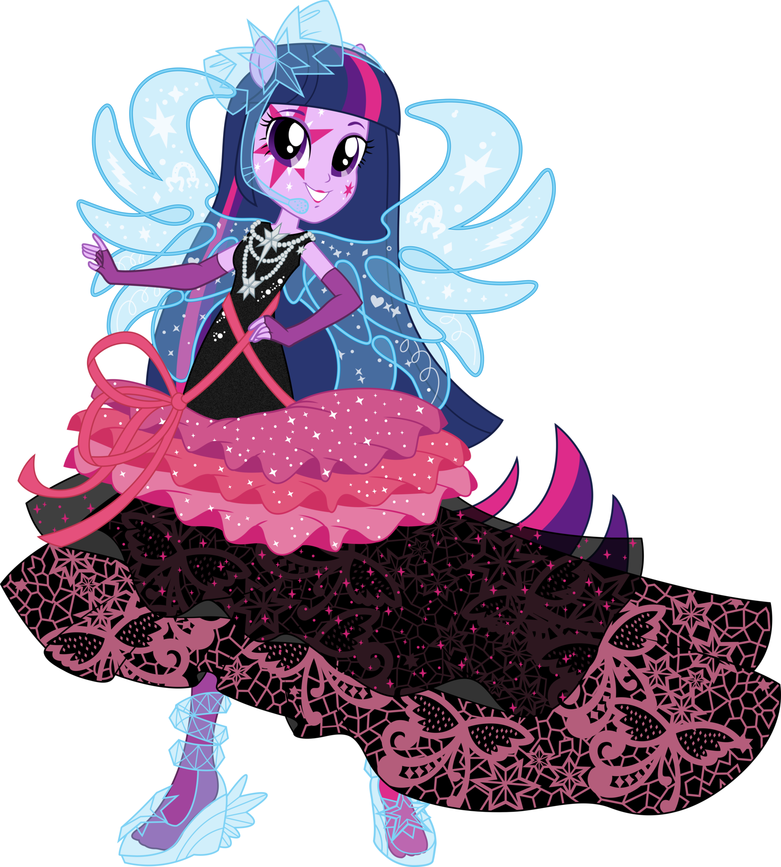Royal Rock Star Twilight Sparkle Vector By Icantunloveyou - Rainbow Rocks Twilight Sparkle (1600x1776)