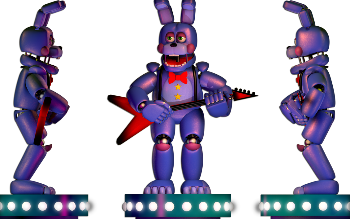 Rockstar Bonnie V2 By Papapo165 - Rockstar Bonnie Blender Dl (1131x707)