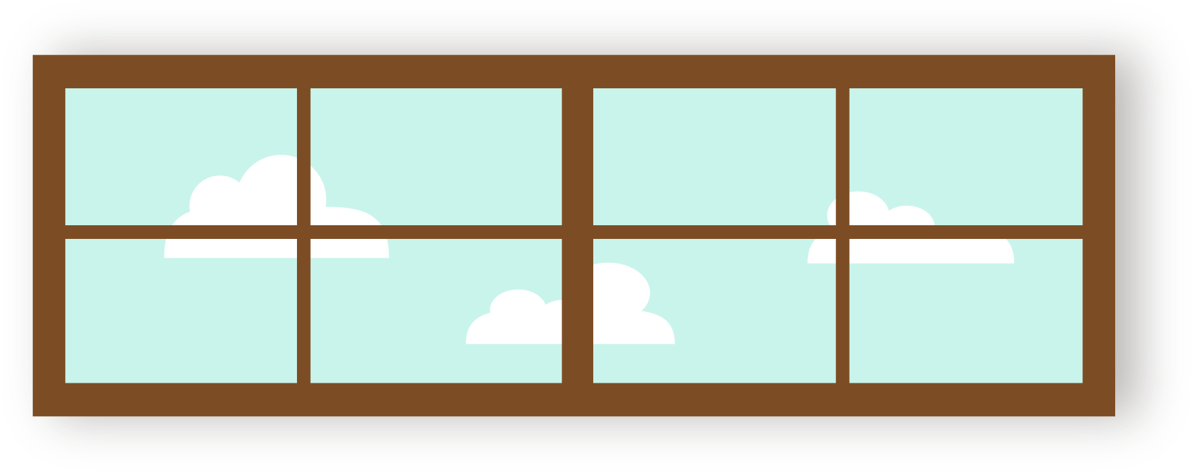 Vector De Color De Los Muebles De La Casa De La Ventana - Beige (2206x1311)
