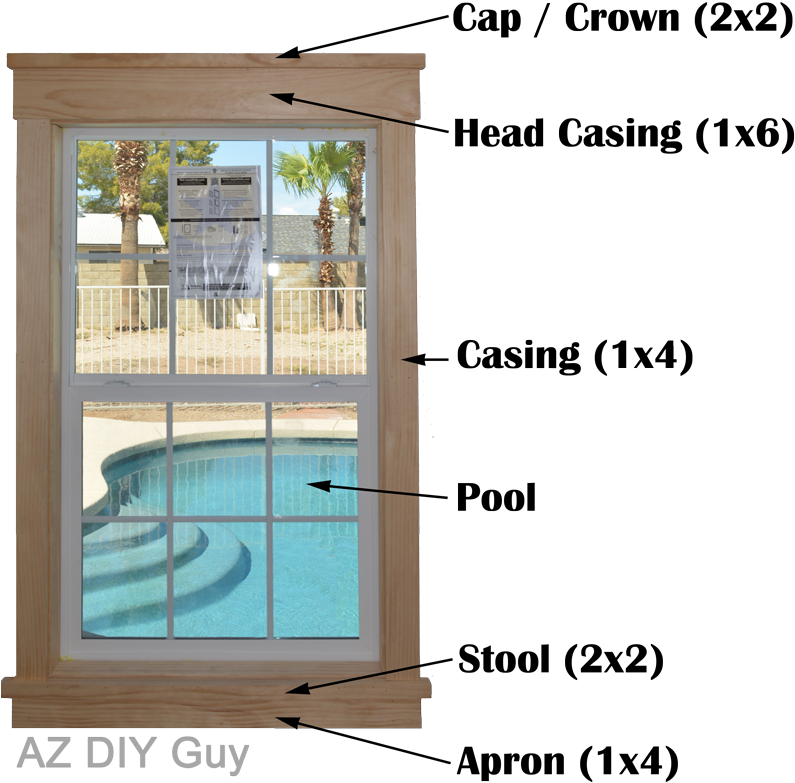 Craftsman Style Window Trim Trim A Craftsman Window (799x799) Png