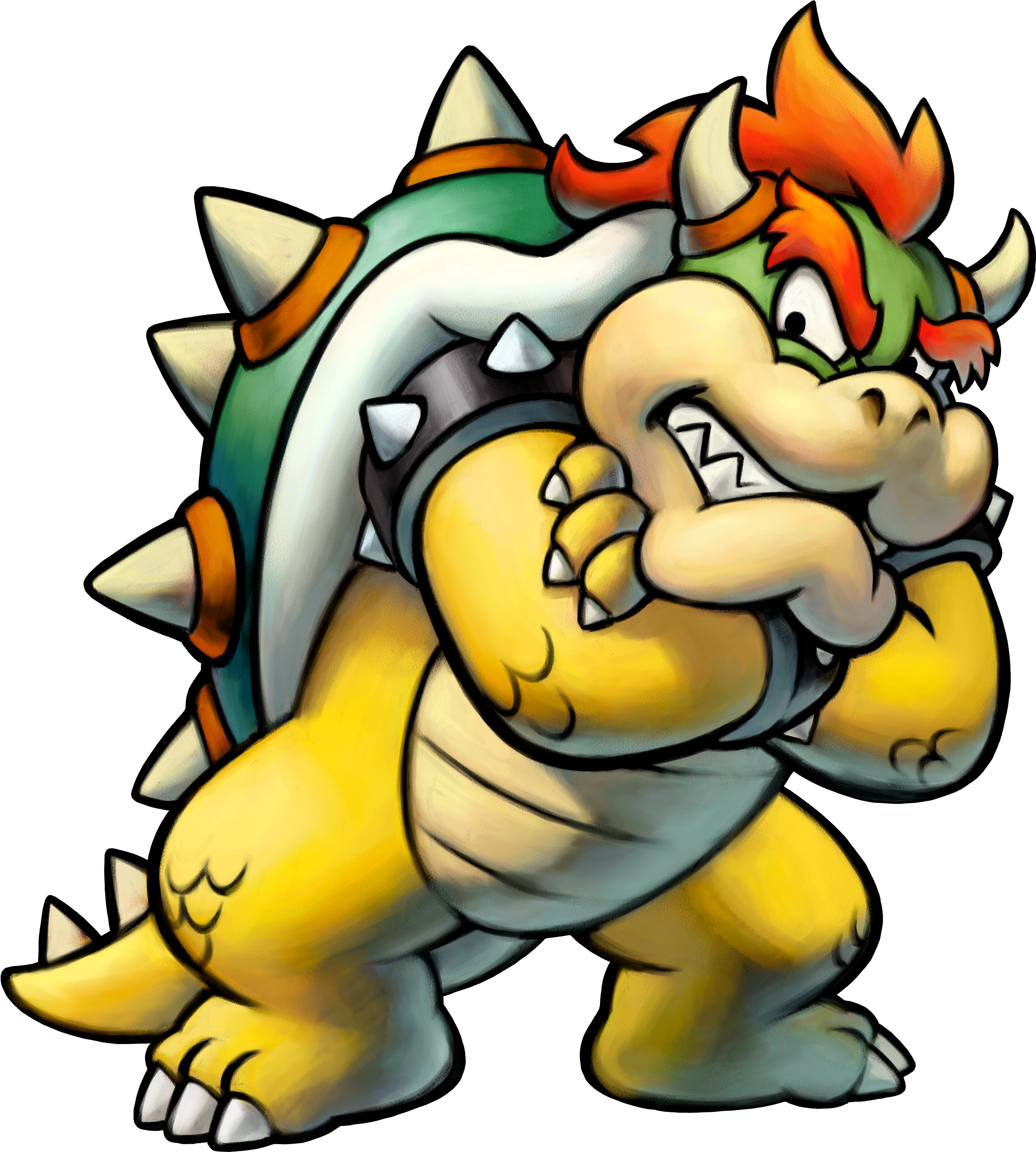 3ds Mario&luigisuperstars Bowser Sminions Char 02 - Mario And Luigi Bowser (3500x3200)