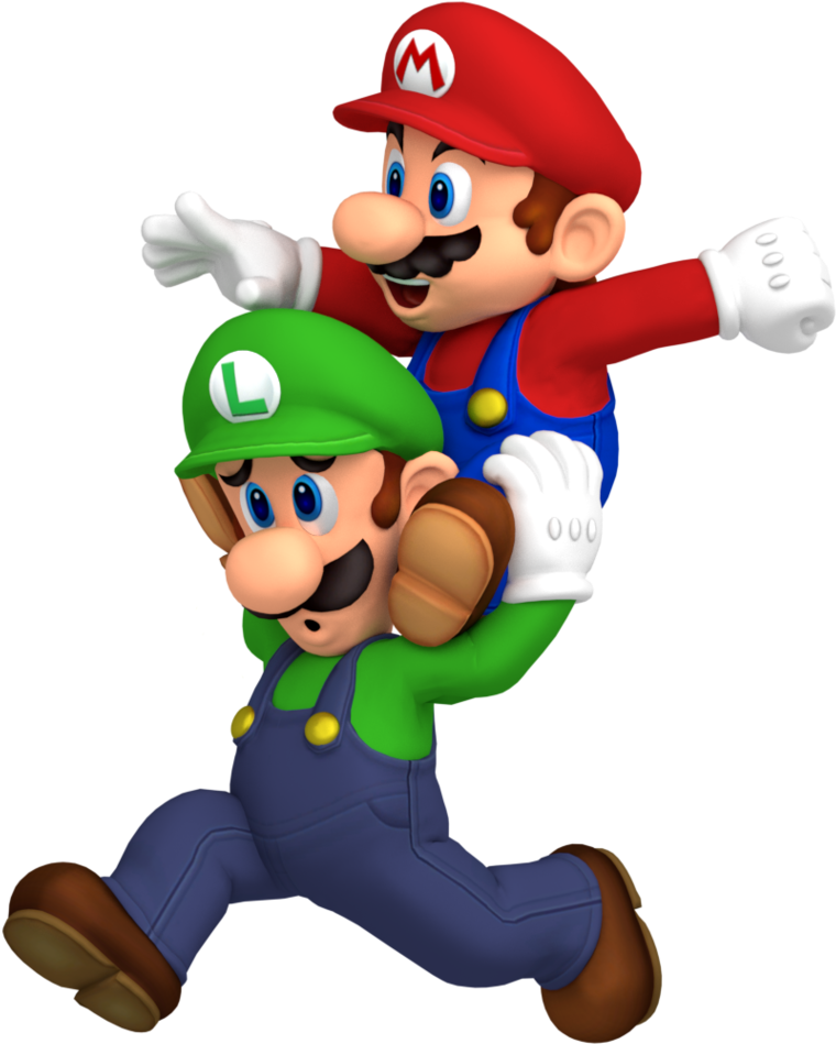 Mario And Luigi Superstar Saga Artwork Render By Nintega-dario - Mario And Luigi Superstar Saga (779x1026)