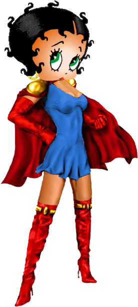 Betty Boop As Super Boop, Superwoman, Supergirl - Super Betty Boop (321x620)