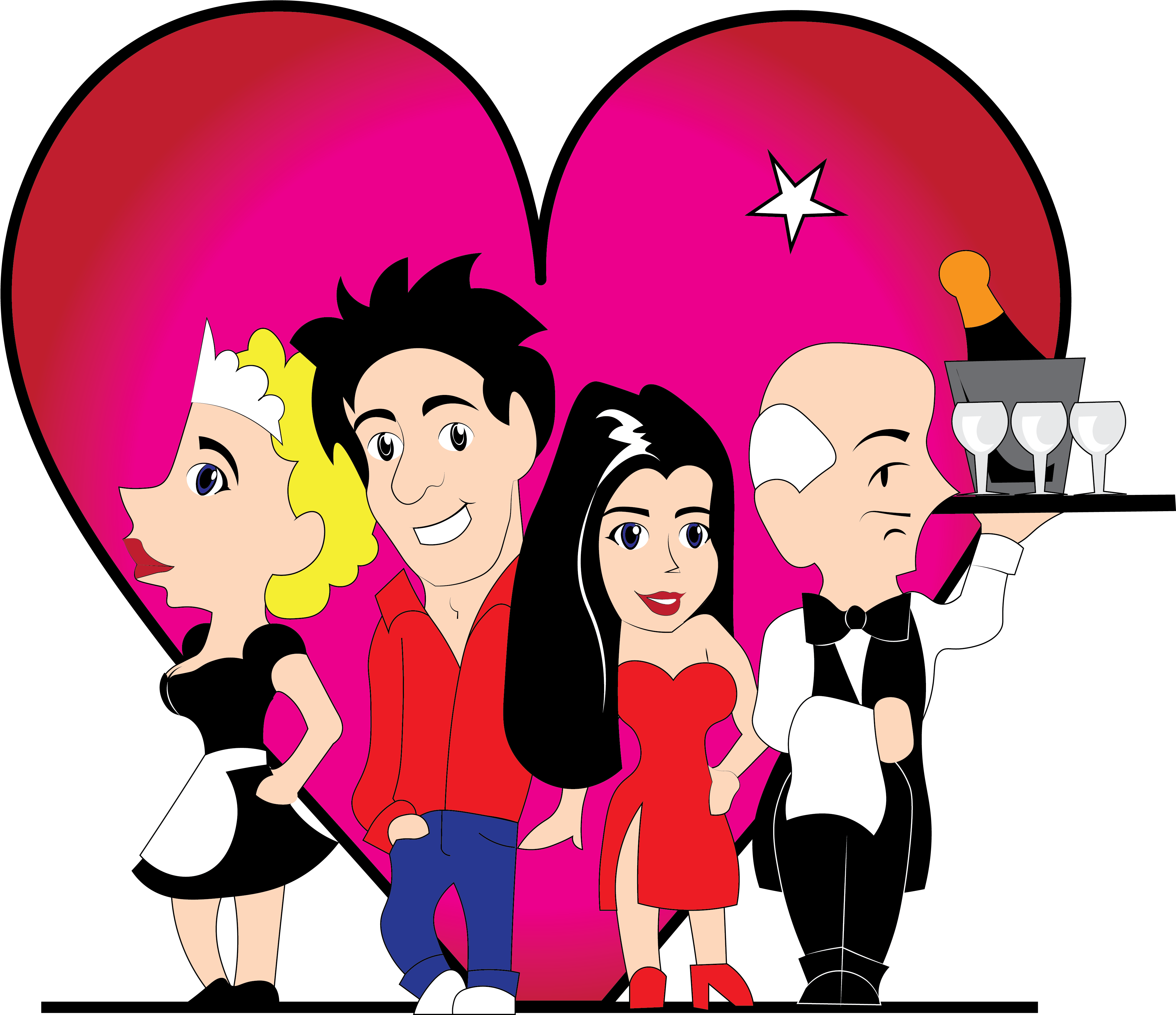 The Lone Star Love Potion - Cartoon (4661x3746)