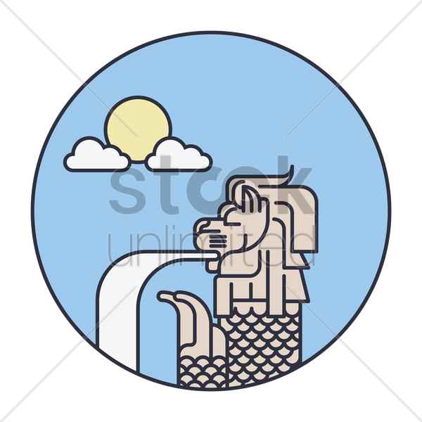 Gallery For > Singapore Merlion Clipart - Merlion (600x600)