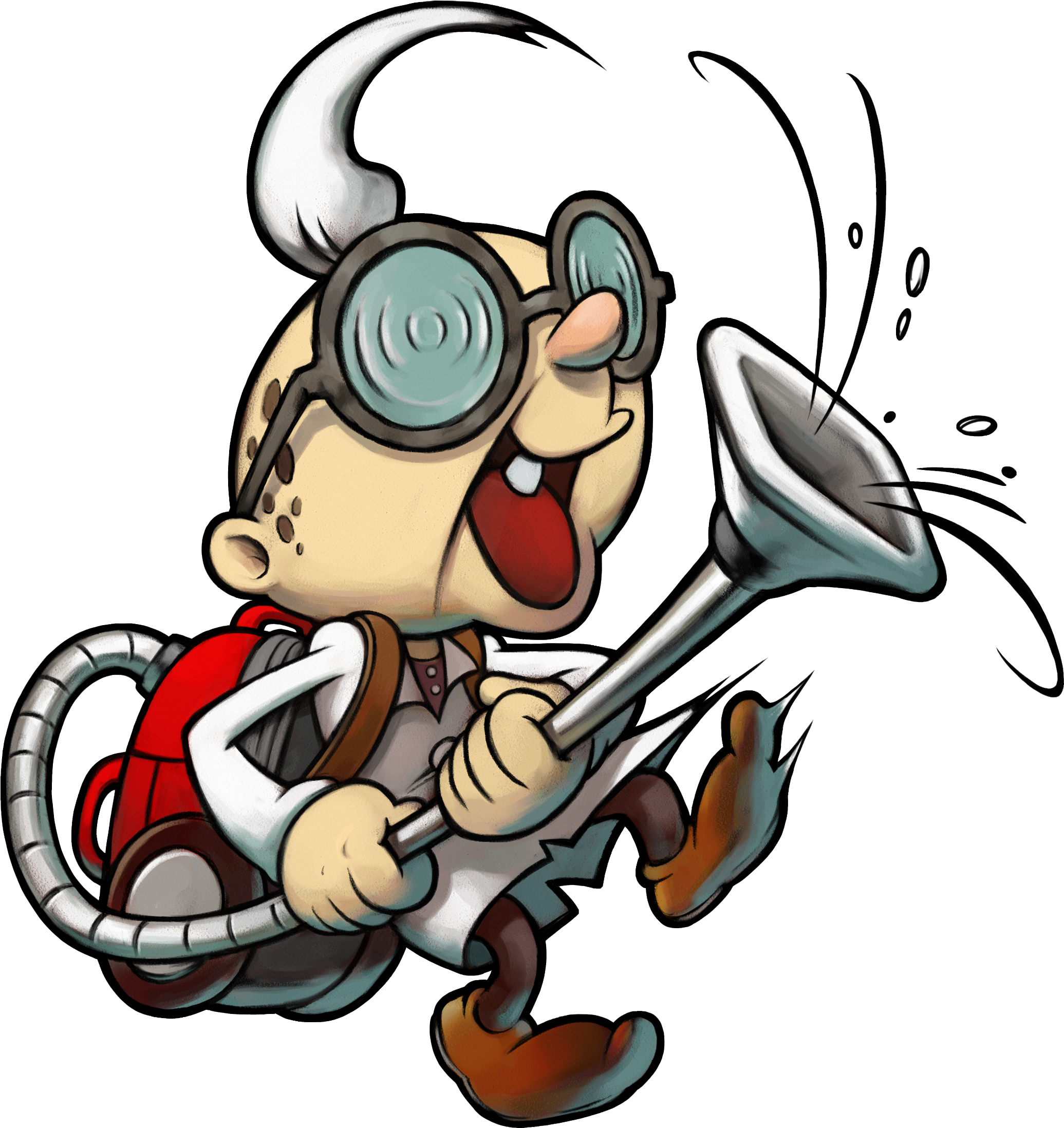 3ds Marioluigissbm Charset 01 3ds Marioluigissbm Char - Professor E Gadd Mario (2230x2344)