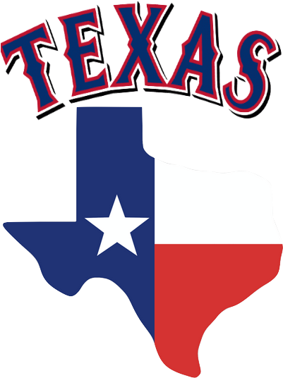 Ah Texas - Texas Flag In Texas Shape (408x573)