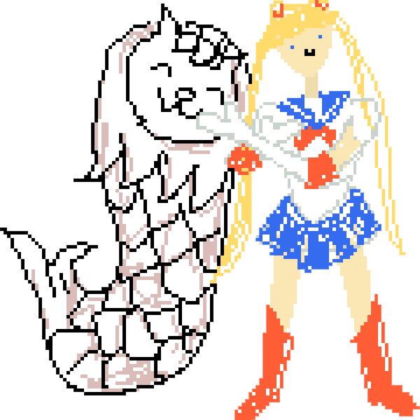 The Merlion And Sailor Moon - Draw A Easy Merlion (600x600)