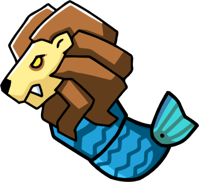 Merlion - Scribblenauts Creatures (652x597)