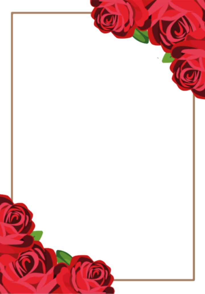 Royalty Red Border And Frame 133893 Vector Clip Art - Elegant Red Wedding Invitation (720x1032)