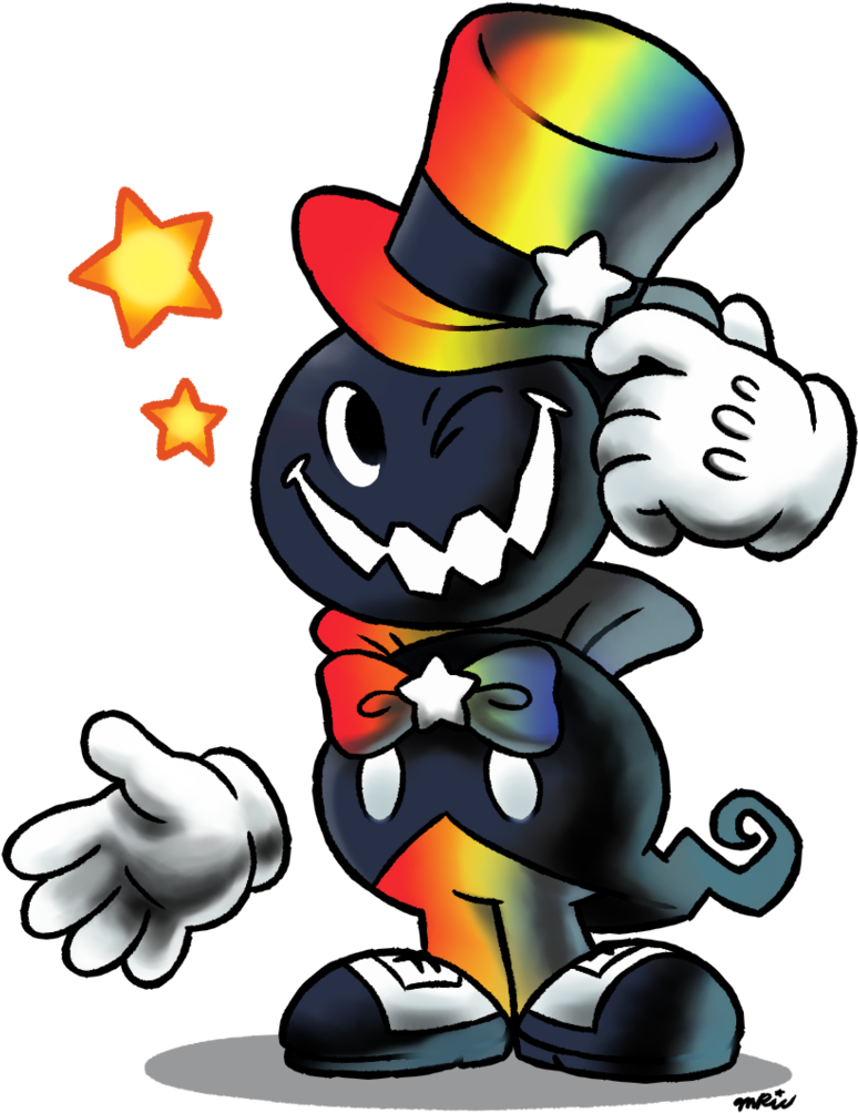 The Maestro's Going M L ''superstar Saga'' Style - Master Rainbow (792x1009)