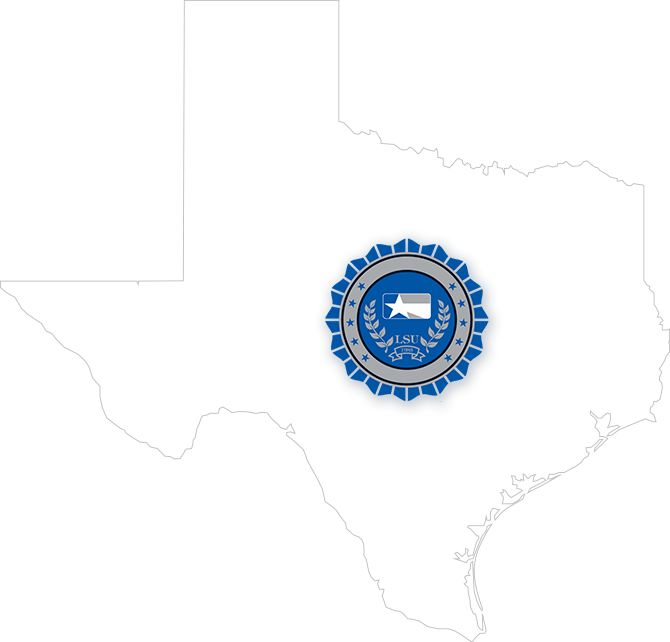 Texas Map Illustration - Circle (670x642)