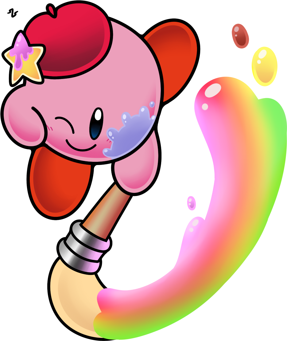 What Would The Artist Ability Look Like In Kirby Super - Art (985x1163)