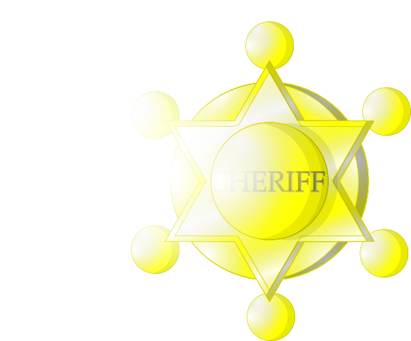 Free Vector Sheriff Star Clip Art - Badge (800x658)