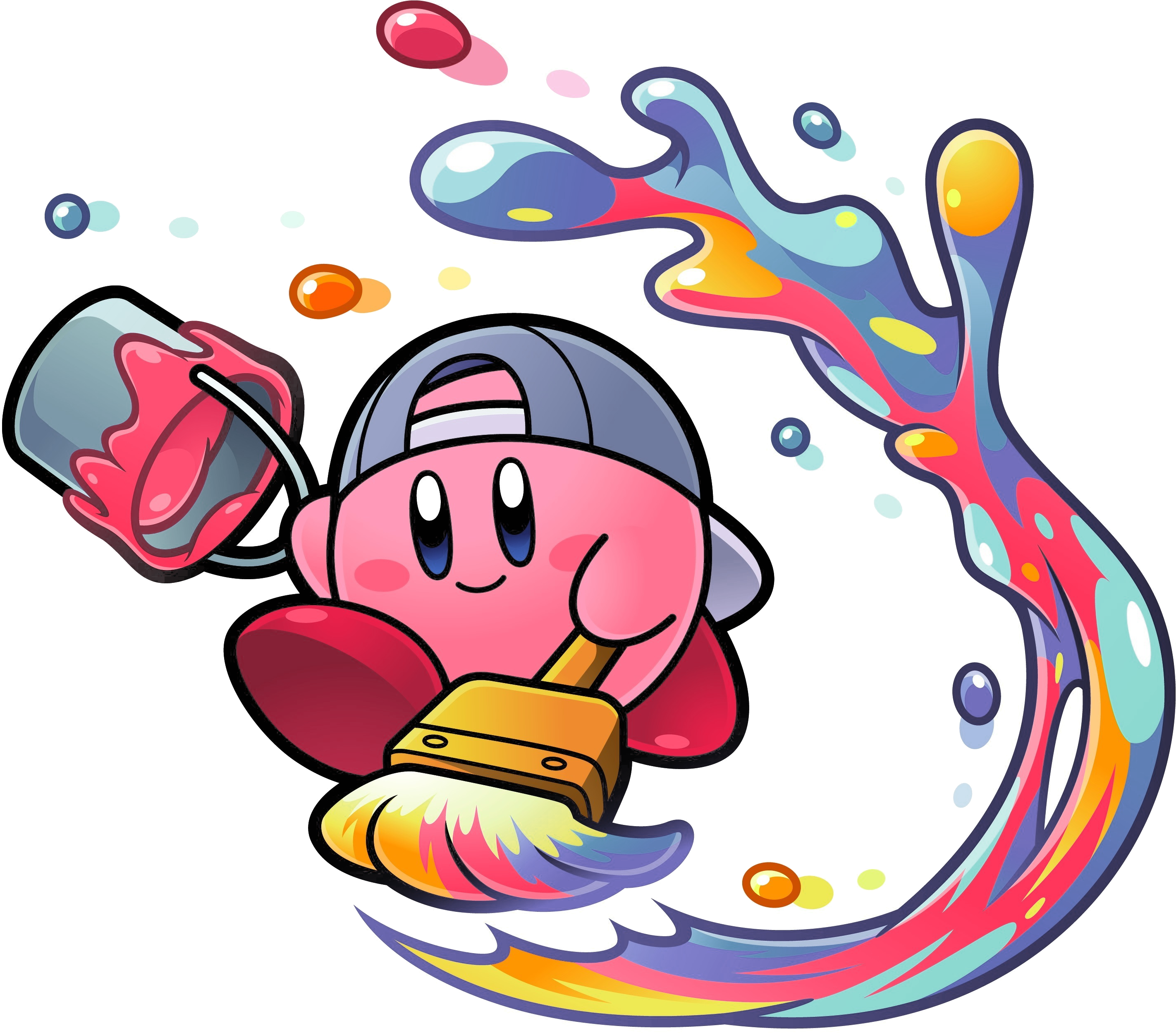 Kirby - Paint Kirby (3020x2647)