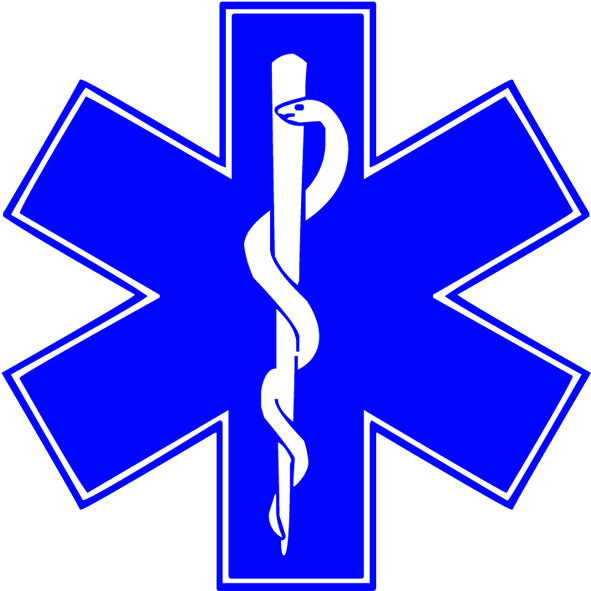 Star Of Life Symbol Clipart Image - Star Of Life Ems (600x600)
