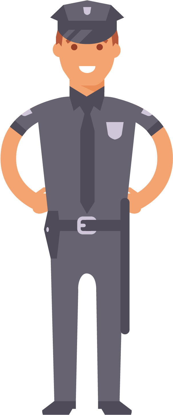 Police Officer Royalty-free Euclidean Vector Illustration - Profession (1500x1500)