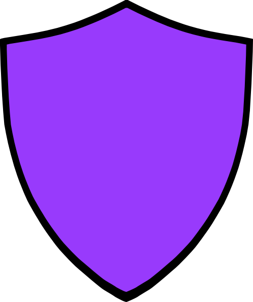 Shield Purple Clip Art At Clkercom Vector Online Royalty - Shield Logo Violet (498x595)