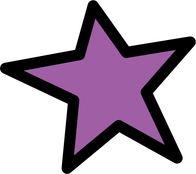 2019 Outlined Star Purple - 2019 Outlined Star Purple (804x715)